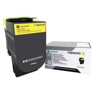 tedipro lexmark-71b0h40-jaune-toner-44339
